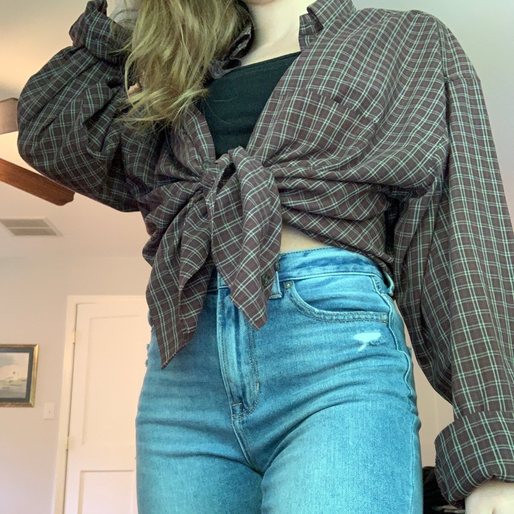 oversized button down - Picture 3 of 3